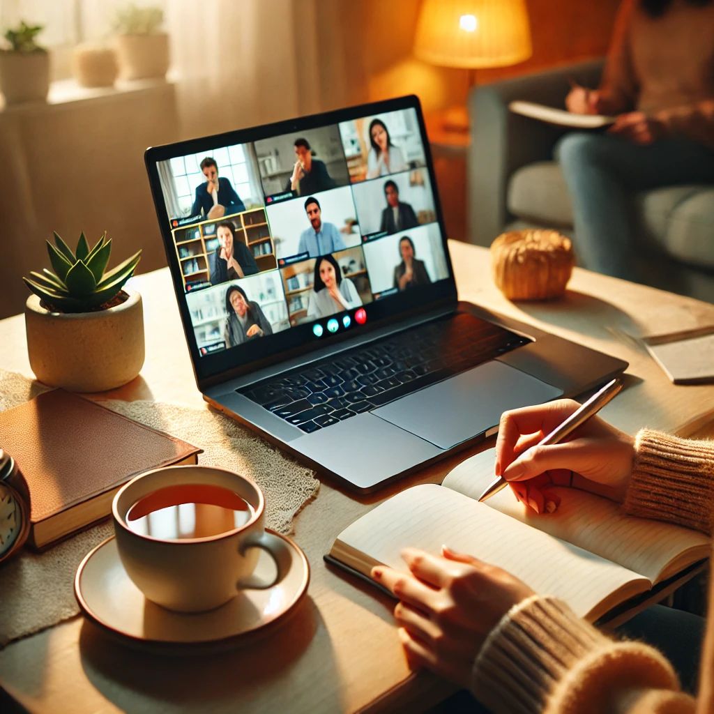 Monitoria ao vivo com a supervisão da Logos via videochamada